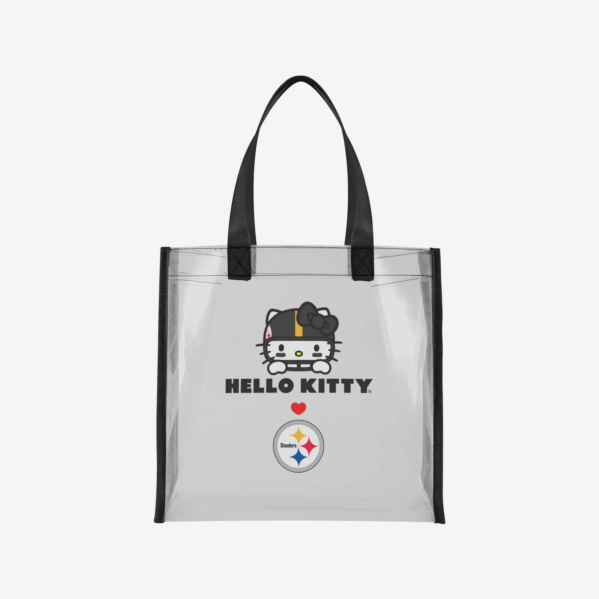 Pittsburgh Steelers Hello Kitty\u00ae Clear Tote Bag | FOCO inc