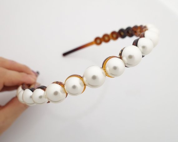 pearl decorated headband woman hair accessory | Etsy (US)