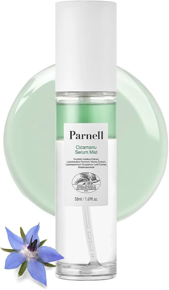 Parnell Cicamanu Serum Mist - Centella Asiatica, Hyaluronic Acid, Ceramide, LHA, Balancing Oil, M... | Amazon (US)