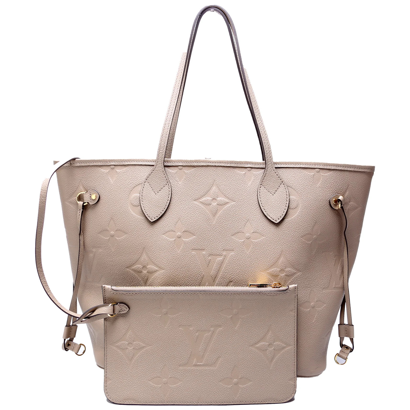 Neverfull with Wallet MM Empreinte Turtledove | Keeks Designer Handbags