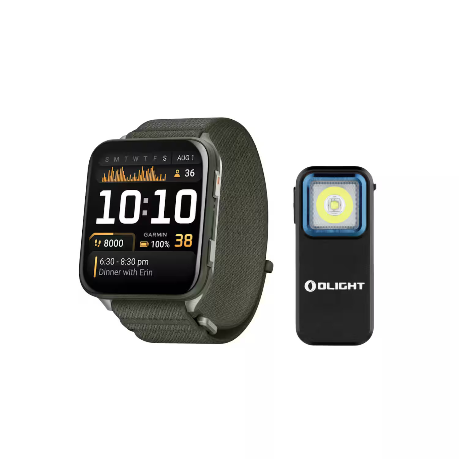 Garmin - Venu X1 Moss with Titanium Caseback and Moss ComfortFit Nylon Band Bundle - Green - (2024) | Best Buy U.S.