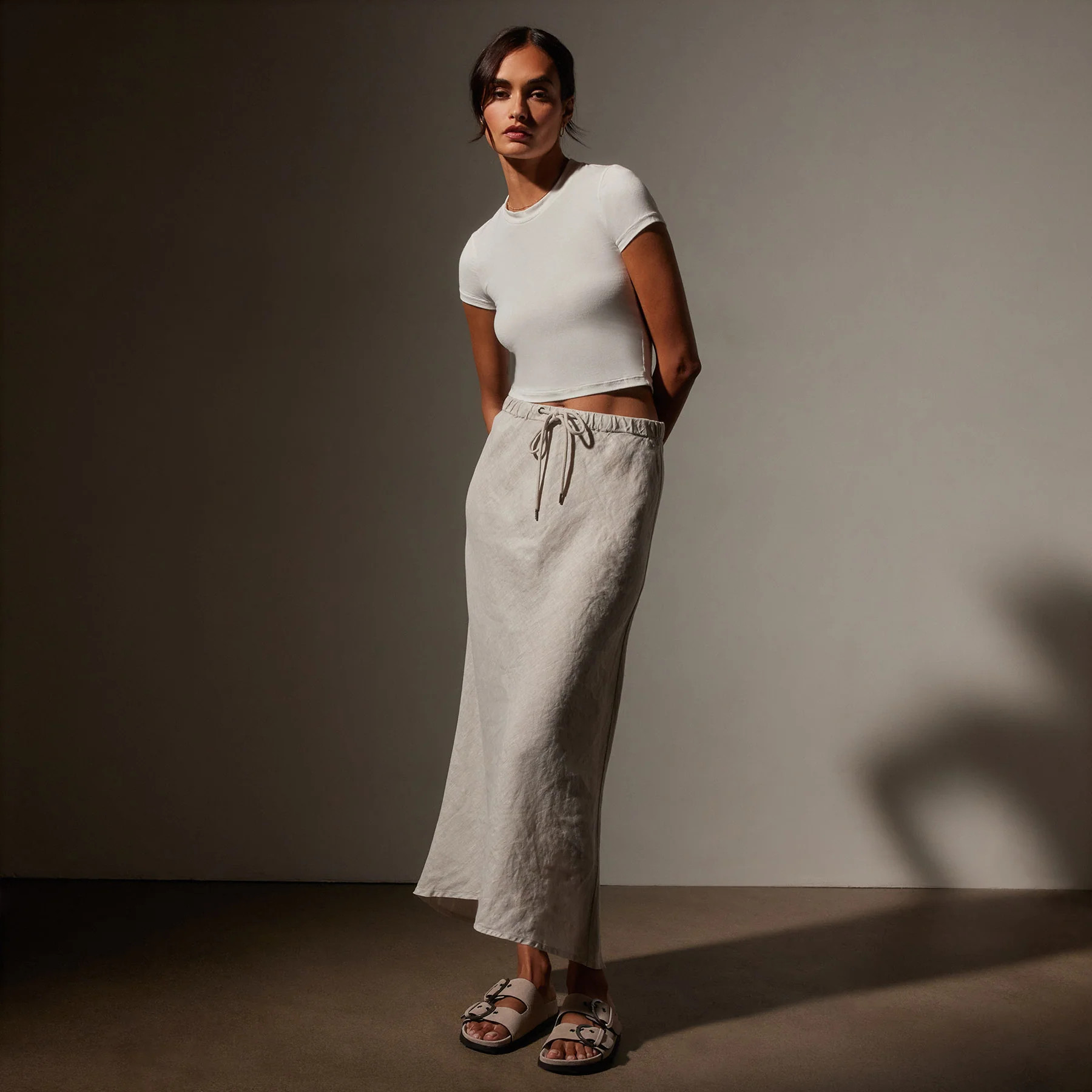 High Low Linen Skirt | James Perse (US)