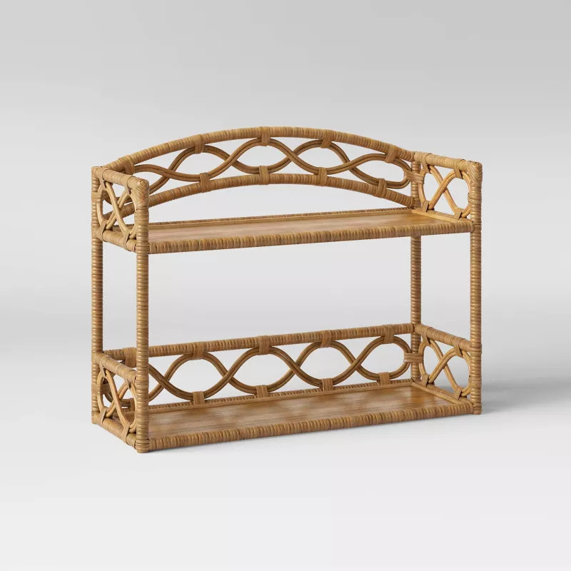 Rattan Wall Hanging Shelf Tan - Opalhouse™ | Target
