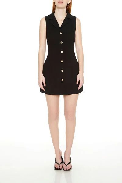 Sleeveless Button-Front Mini Dress | Forever 21