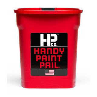 HANDy Paint Pail 1 qt. Red Paint Pail with Strap and Brush Magnet-2500 - The Home Depot | The Home Depot