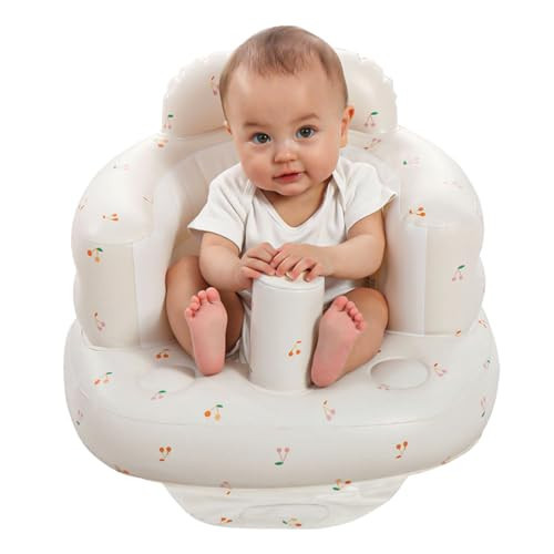 Inflatable Baby Seat for Babies 4-36 Months Inflatable Baby Chair Infant Back Support Sofa Newborn to Toddler Portable Baby Floor Seats for Sitting Up Baby Floor Seater | Amazon (US)