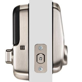 Assure Smart Lock Satin Nickel Wi-Fi Single Cylinder Deadbolt with Touchscreen Keypad | The Home Depot