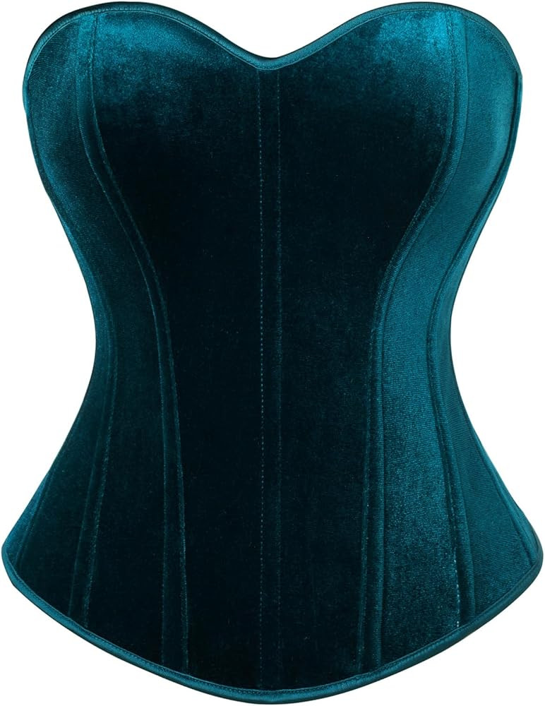 Scarlet Darkness Vintage Corset Tops for Women Overbust Bodyshaper Crop Top Strapless Open Back R... | Amazon (US)