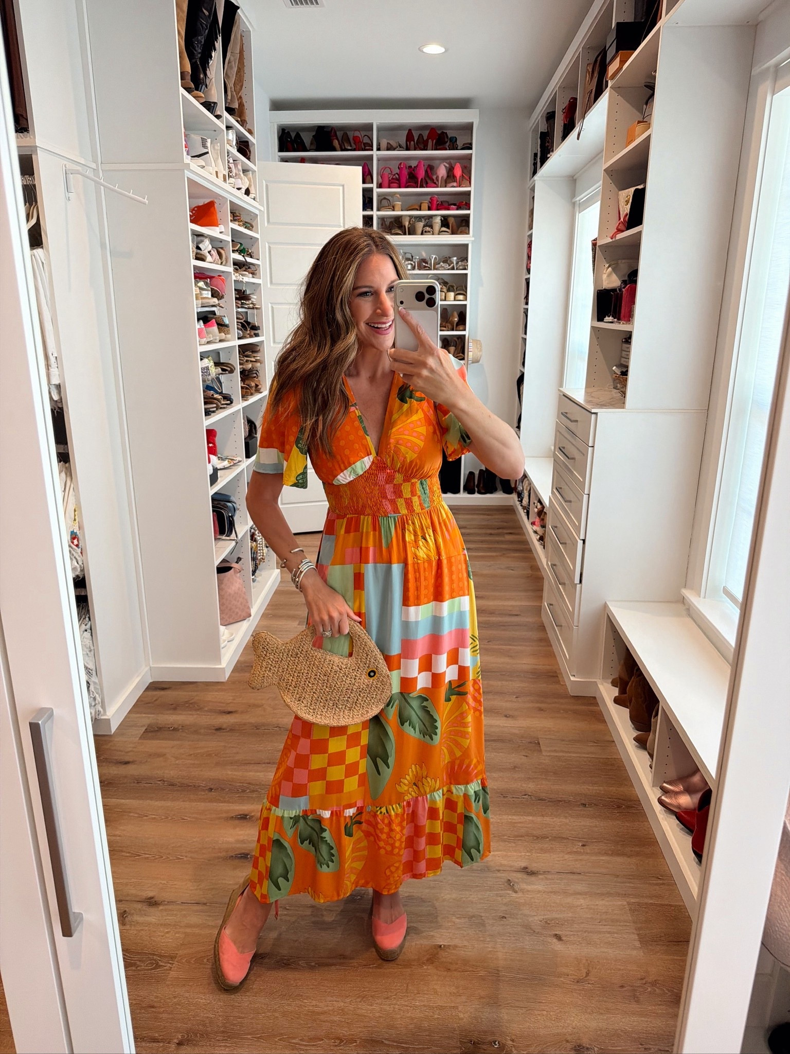 In a small dress, bag, wedges and accessories- fits tts.

#LTKootd #LTKgrwm #LTKSeasonal