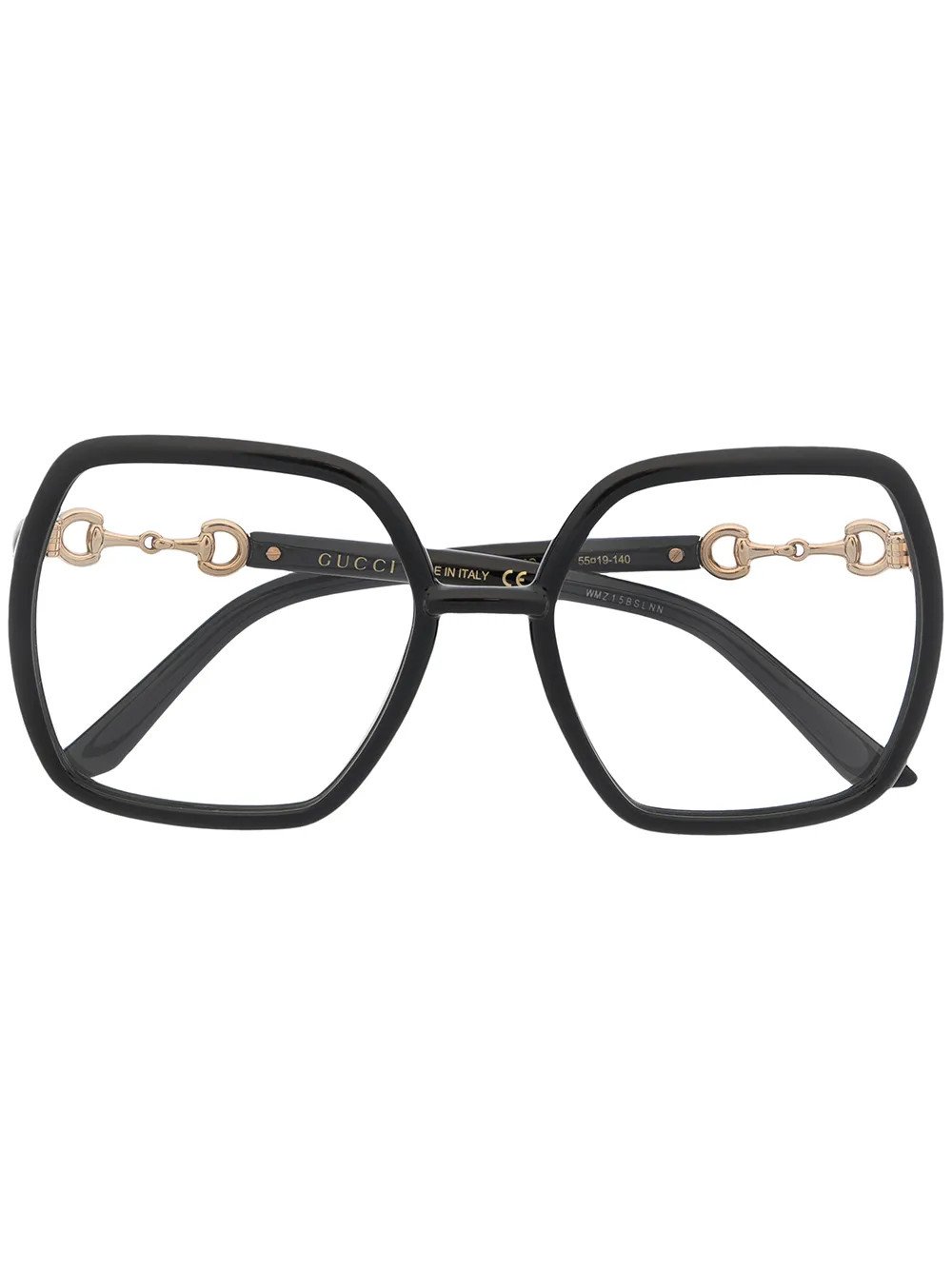 oversize-frame horsebit-detail glasses | Farfetch Global