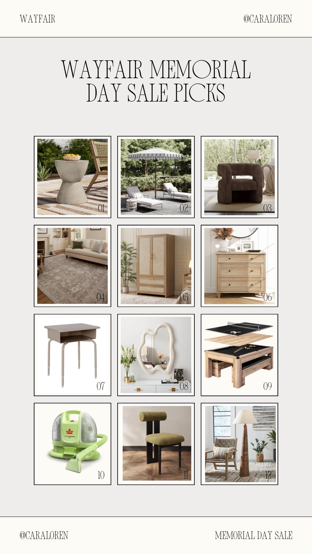 @Wayfair Memorial Day sale picks!

#LTKSaleAlert #LTKHome