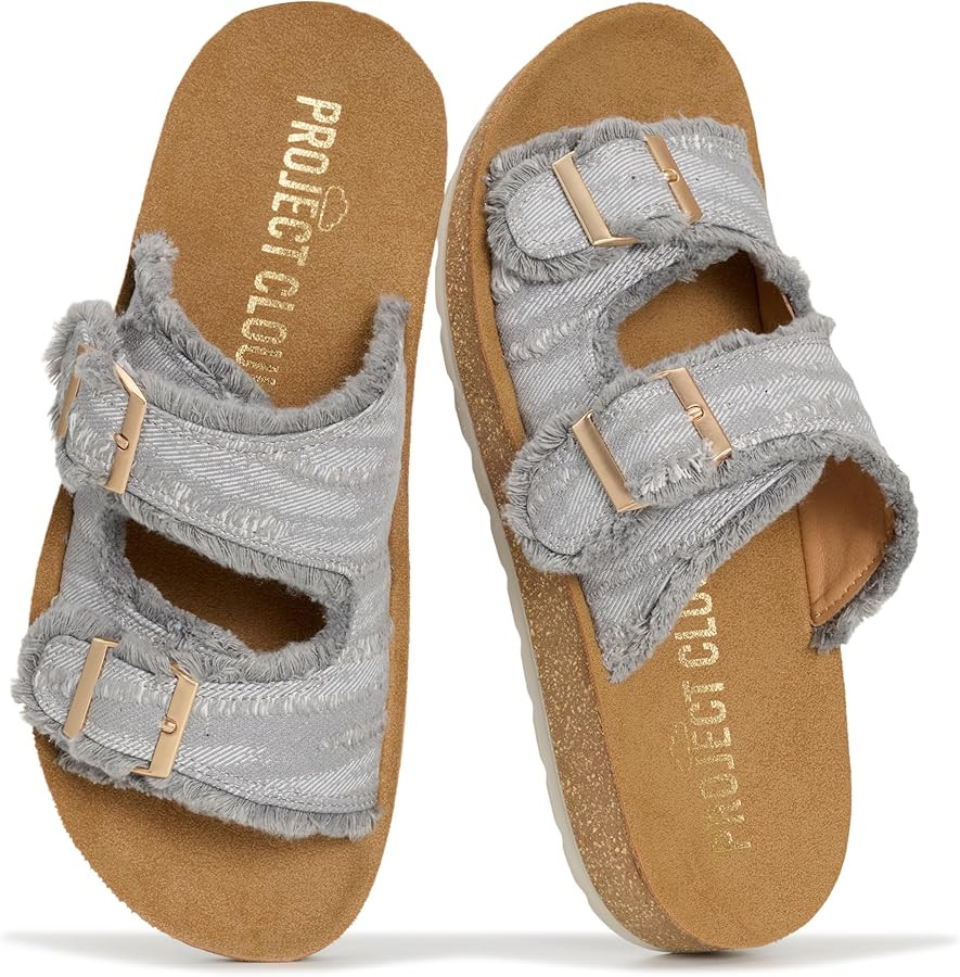 Comfortable Sandals Women - Lightweight with Plush & Soft Insole Buckle Womens Sandals - Non Slip... | Amazon (US)