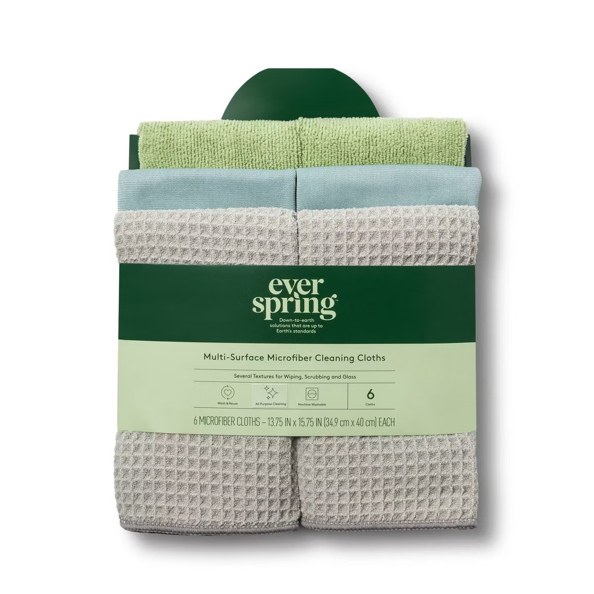 Multi-Surface Microfiber Cleaning Cloths - 6ct - Everspring™ | Target
