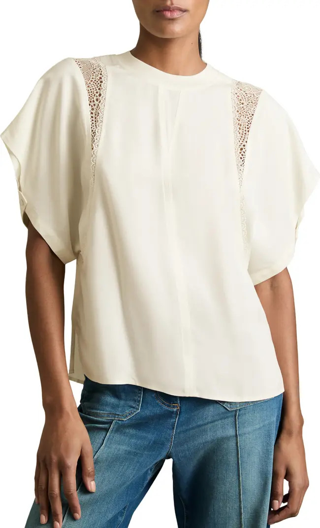 Harlowe Lace Inset Top, Nordstrom Top Outfit, Nordstrom Dress Shirt, Nordstrom Sale, Nsale Fall,  | Nordstrom