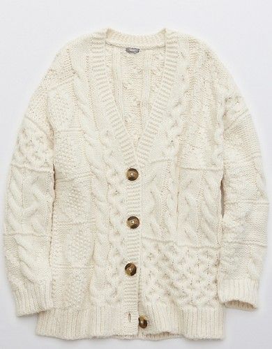 Aerie Cable Cardigan | American Eagle Outfitters (US & CA)
