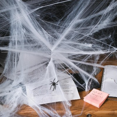 Stretchable Spider Web Halloween Decorations with Spiders - 12 Pcs | Target