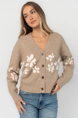 Adelana Knit Cardigan | Taupe | Baltic Born