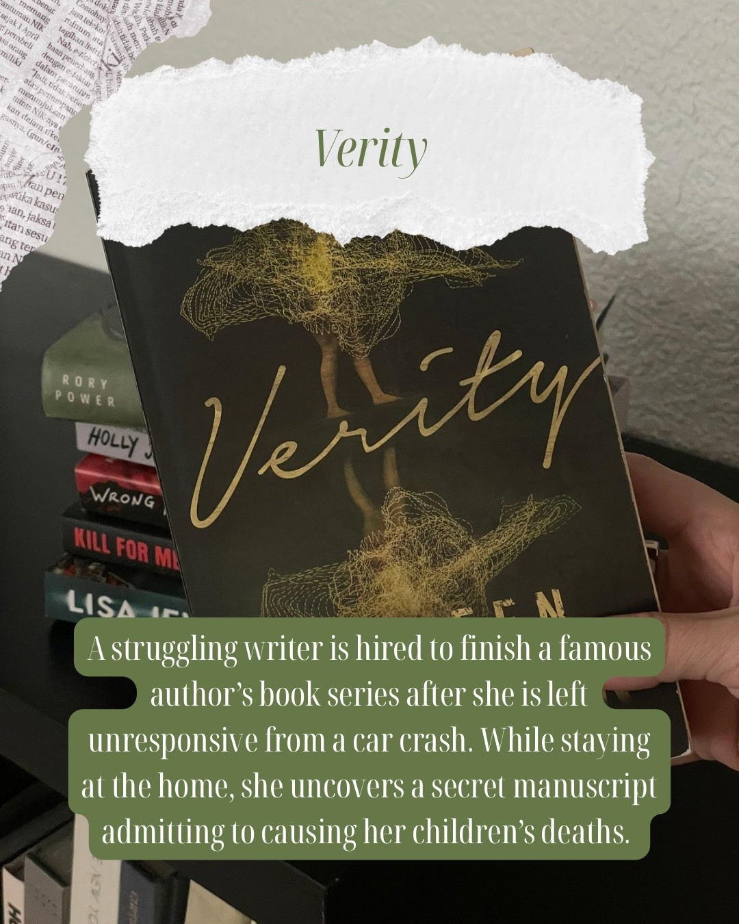 About to be a movie! Read before it releases. I love this author and it was perfectly creepy with lots of twists and turns.
