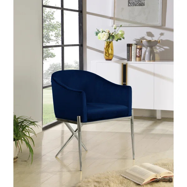 Krista Velvet Upholstered Arm Chair | Wayfair North America