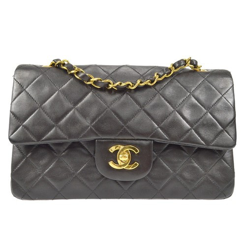 CHANEL Classic Double Flap Small Shoulder Bag Black Lambskin 3147743 57070 | eBay US