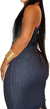 Flamingals Sexy Off Shoulder Sleeveless Maxi Dress for Women Zip Back Split Hem Party Long Dress | Amazon (US)