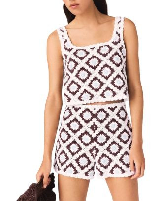 Maje Floral Crocheted Top | Bloomingdale's Women | Bloomingdale's (US)