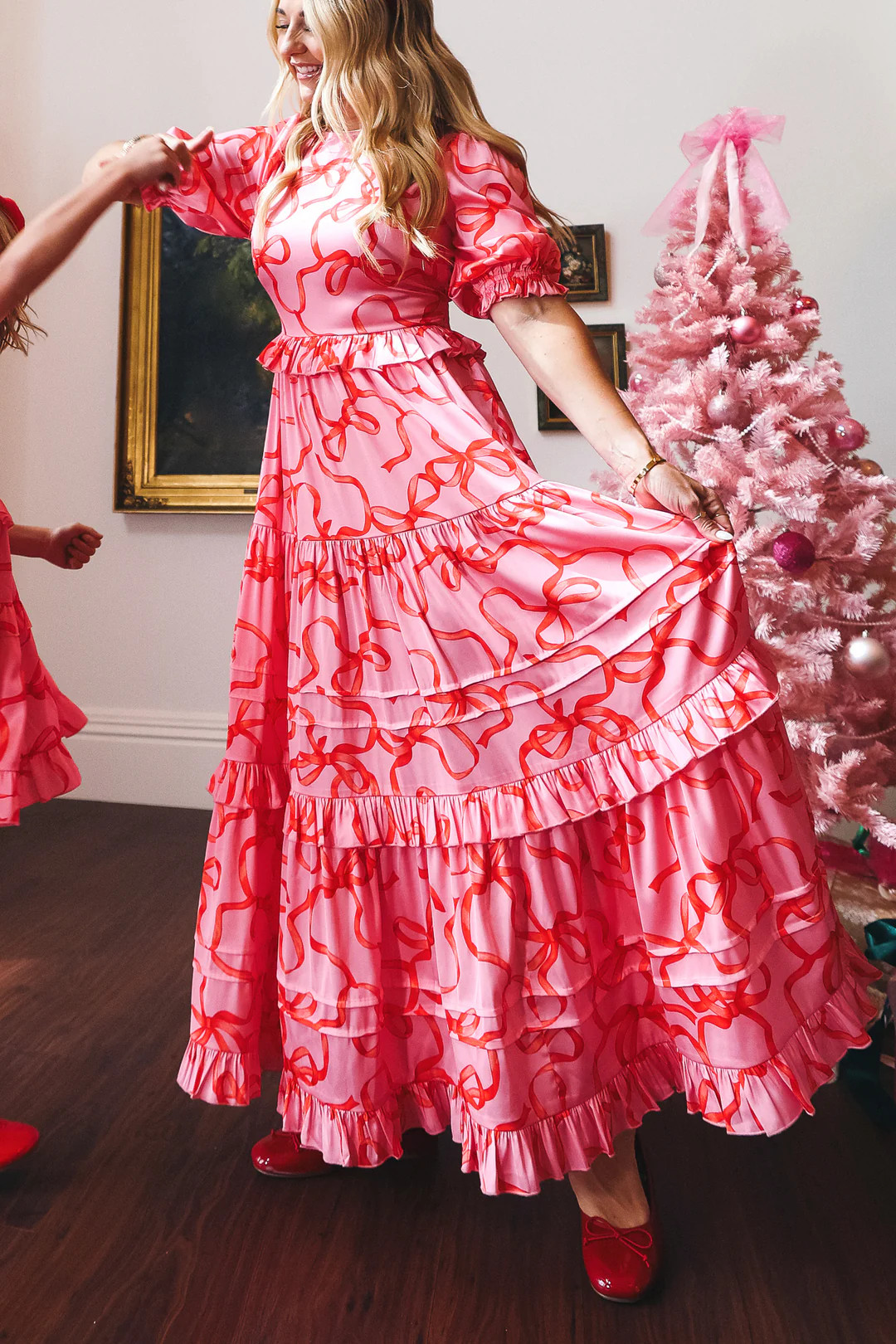 Ribbons and Bows Dress in Pink | Ivy City Co