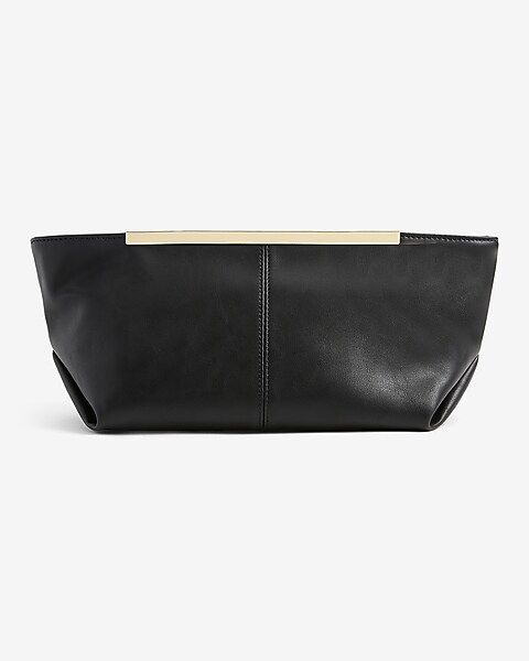 Soft Faux Leather Clutch | Express