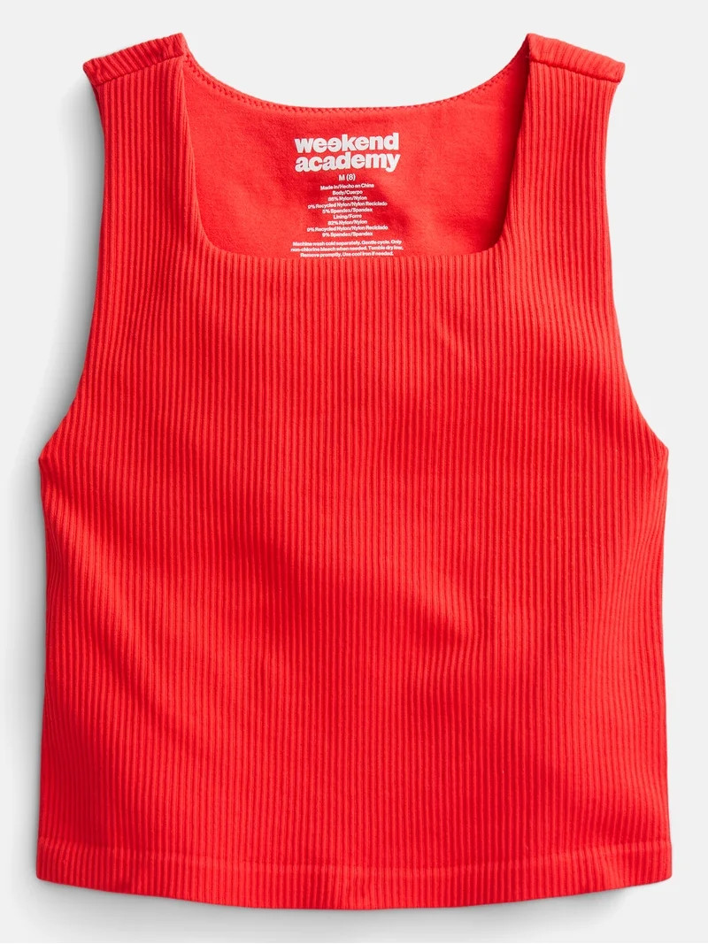 Weekend Academy Girls Seamless Tank Top, Sizes 4-18 | Walmart (US)