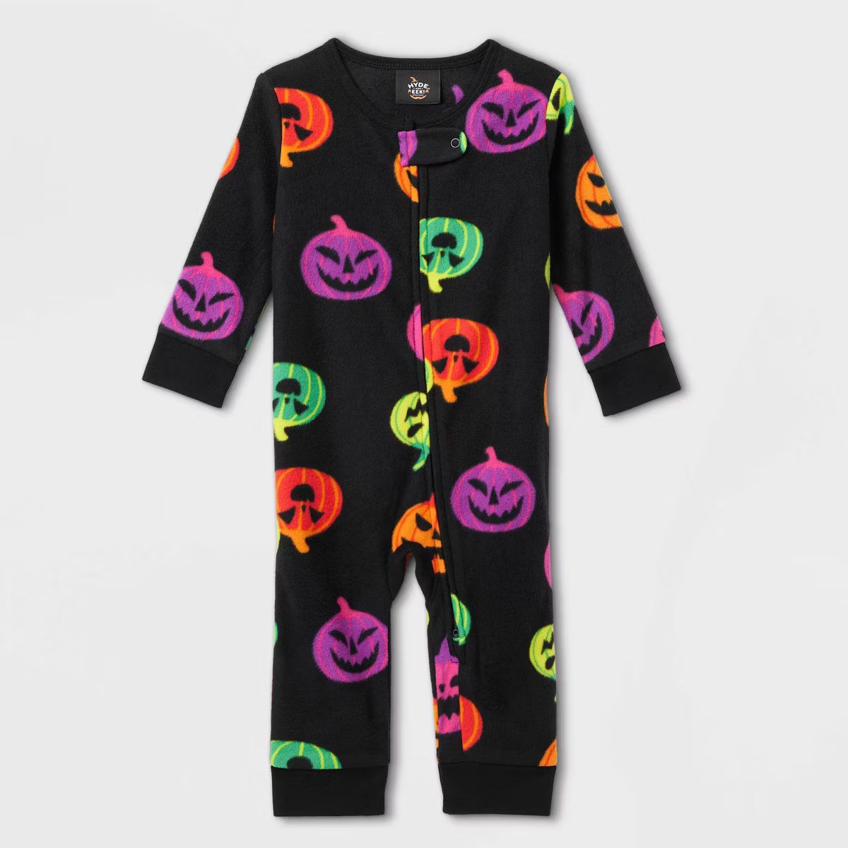 Baby Halloween Pumpkin Fleece One Piece Pajamas - Hyde & EEK! Boutique™ 3-6M | Target