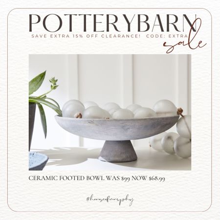 PotteryBarn clearance sale is live!  Save an extra 15% sale price with code: EXTRA

#LTKfindsunder50 #LTKhome #LTKsalealert