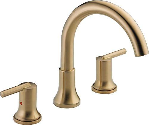 Delta Faucet T2759-CZ Trinsic, 3-hole Roman Tub Trim, Champagne Bronze,10.00 x 12.00 x 10.00 inch... | Amazon (US)