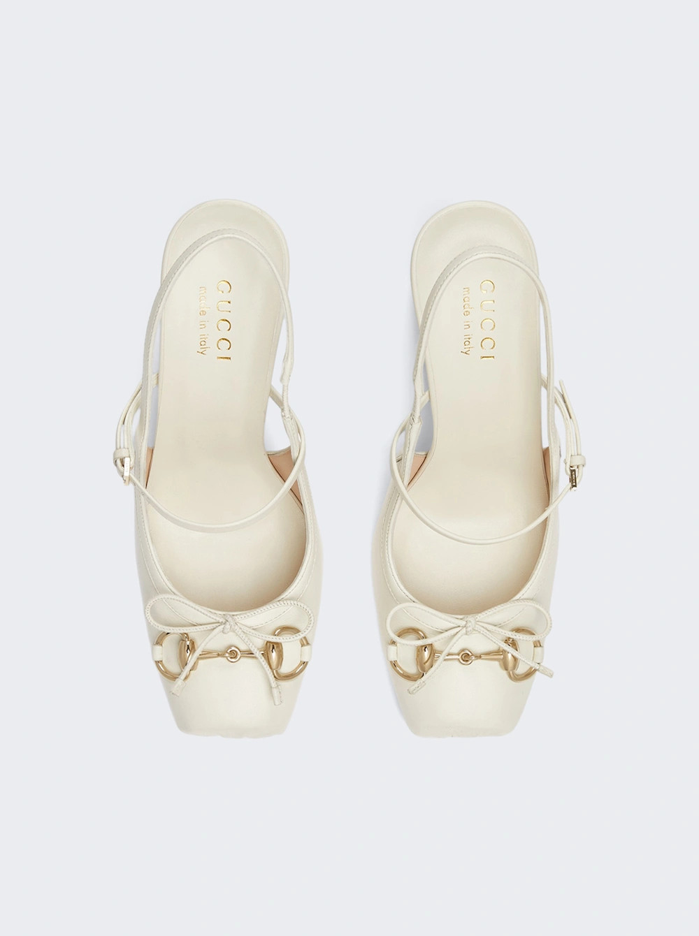 Horsebit Slingback Pump Off White | The Webster