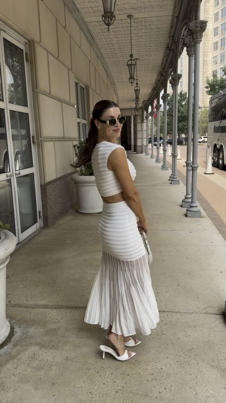 Wedding weekend outfit!! This white matching set is just stunning and fit so perfectly!! Linked some similar accessories 🤍🤍 

Summer outfit 
Bride 
Wedding dress
Bride to be 
Nashville outfit 

#LTKStyleTip #LTKParties #LTKWedding