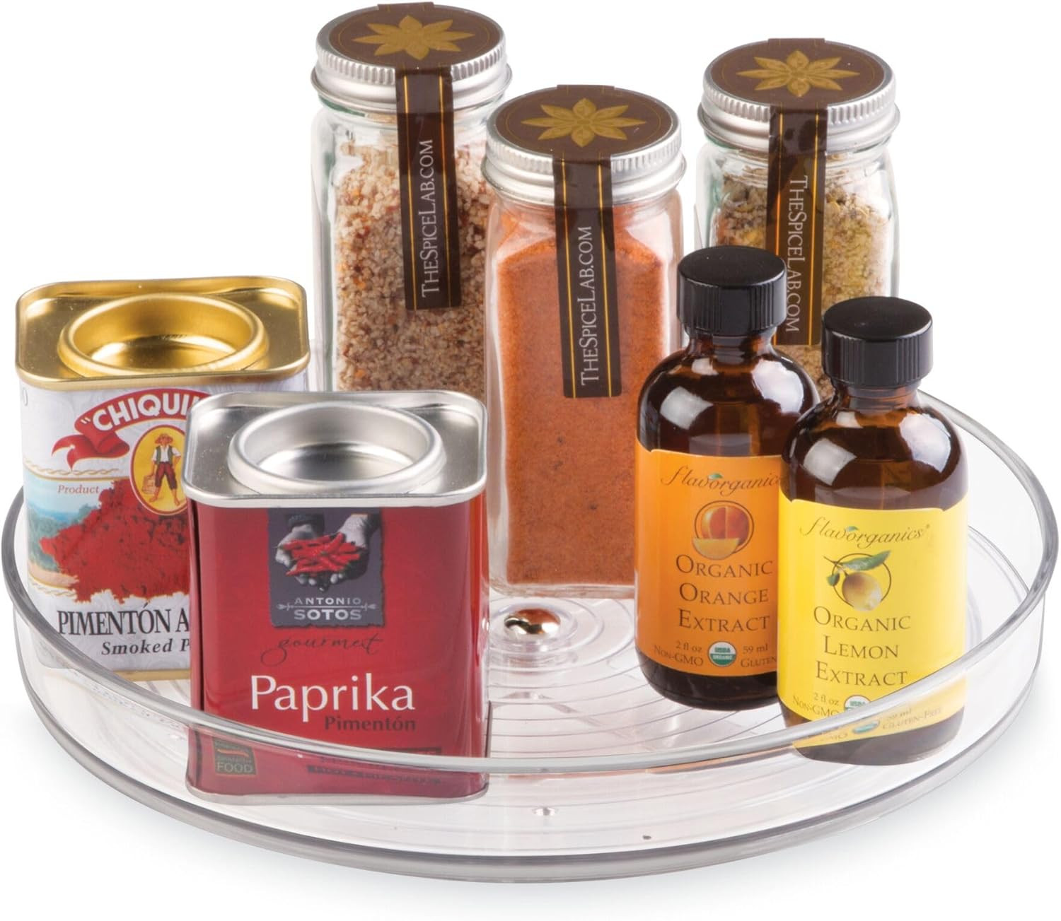 iDesign Recycled Plastic Lazy Susan Turntable Organizer, The Linus Collection – 9” x 1.75”,... | Amazon (US)