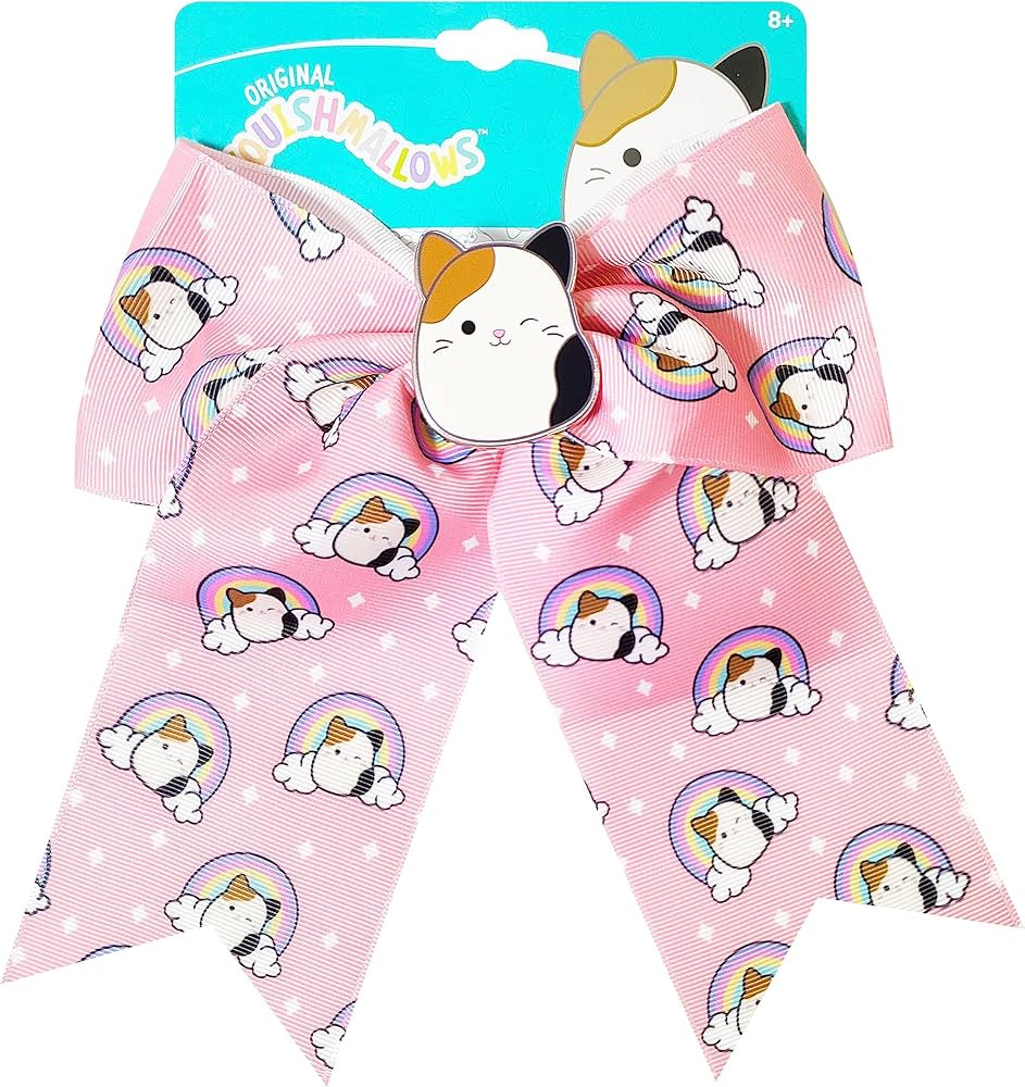 LUV HER Cute Squishmallows Hair Bows For Girls - One Large Squishmallows Printed Hair Bow with a ... | Amazon (US)