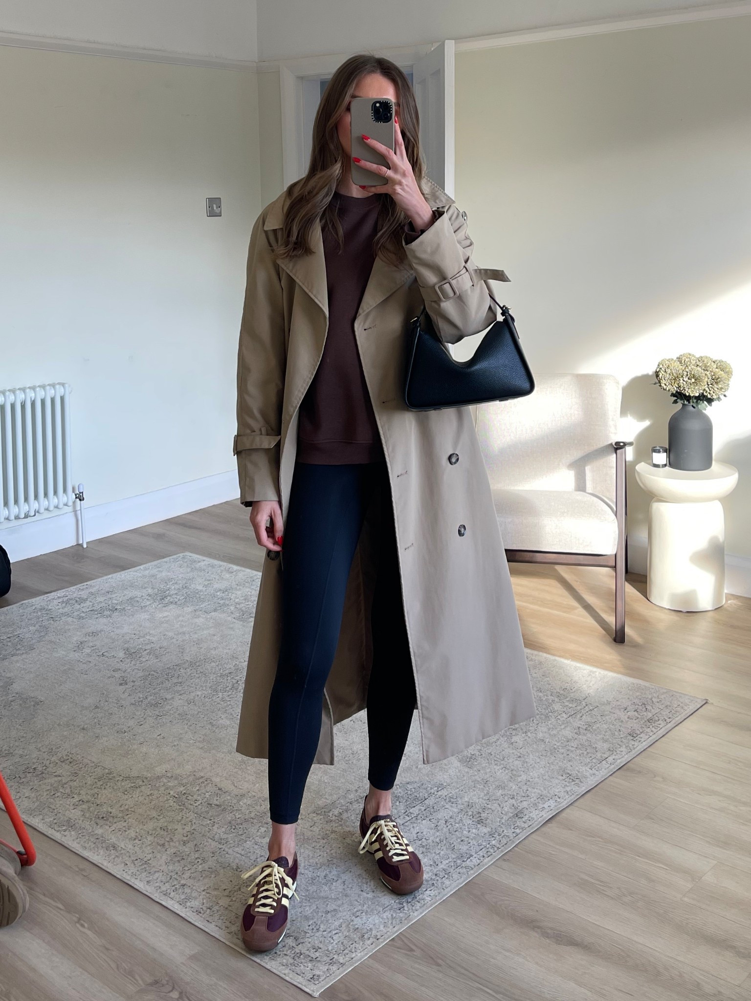 Styling brown for spring - running errands 

Old trench coat so I’ve linked similar 
Topshop brown sweatshirt - small
Another version second skin leggings, EMILY10 for 10% off - I wear the small 
I’m 5ft 6 
Adidas SL 72 trainers 
The horse black clementine bag 



Running errands, leggings outfit, trench coat outfit 

#LTKstyletip #LTKspring #LTKuk