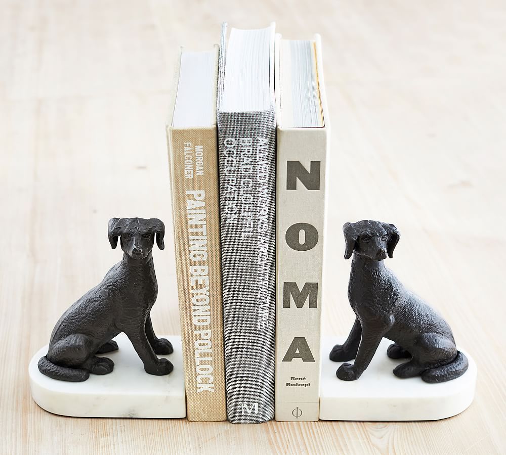 Bronze Dog Book Ends - Set of 2 | Pottery Barn (US)