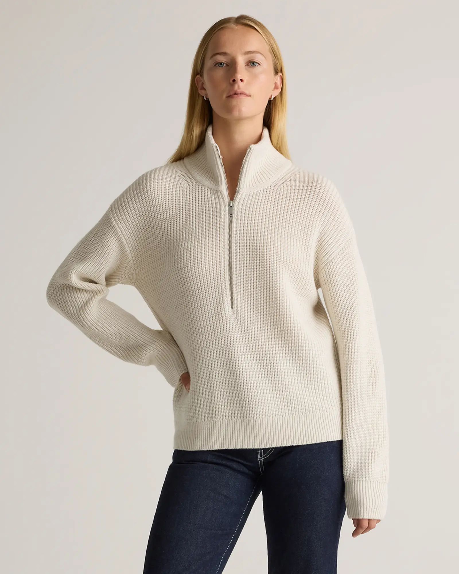 Australian Merino Wool Half Zip Sweater | Quince