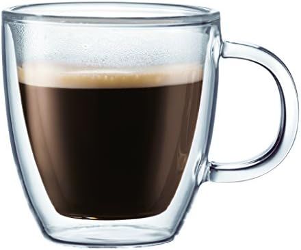 Bodum Bistro Coffee Mug, 10 Ounce (2-Pack), Clear | Amazon (US)