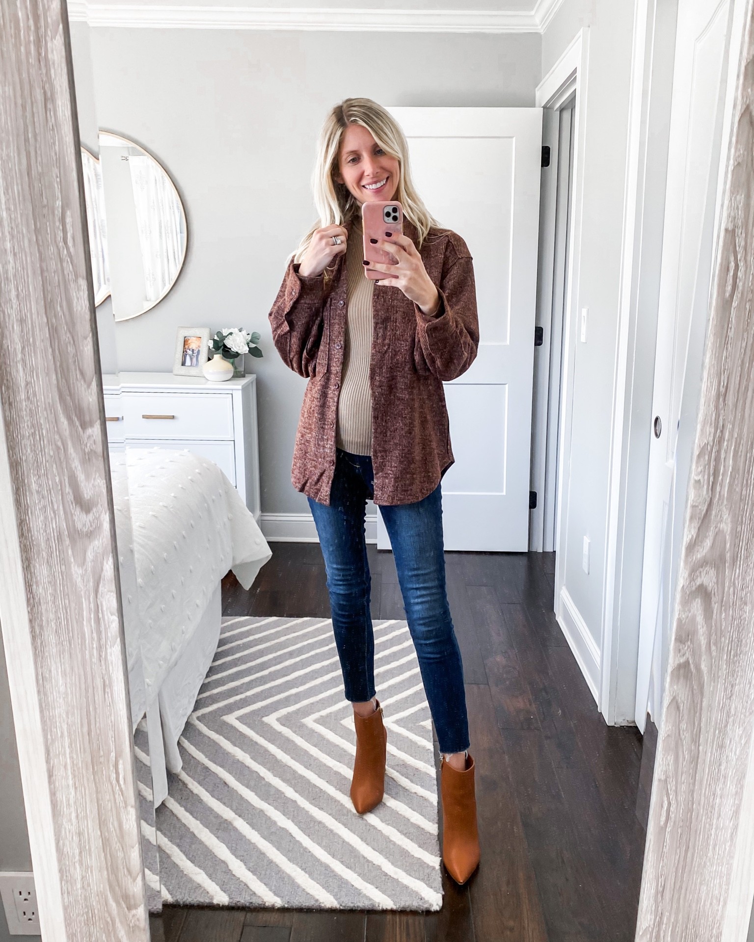 Oversized shacket for Fall!
•
Wearing size S
•
•
@shopreddress #rdbabe #bumpfriendly #maternitystyle 

#LTKfamily #LTKSeasonal #LTKstyletip