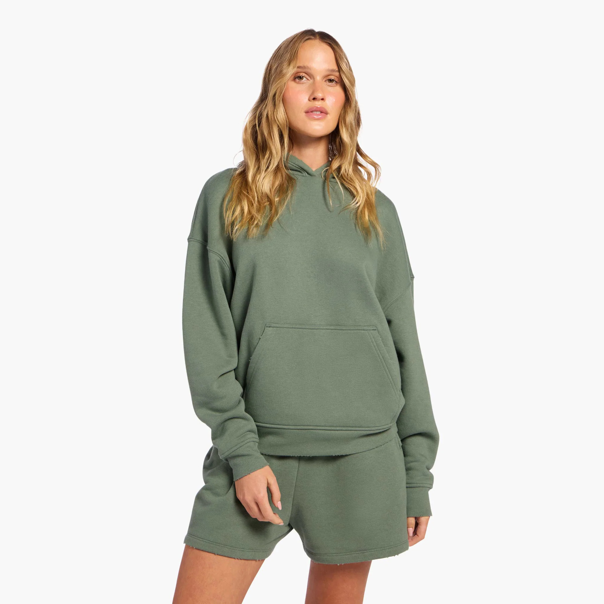 Vintage Fleece Hoodie | Agave | Nuuds US