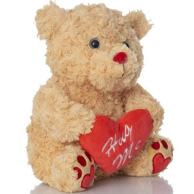 Big Mo's Toys Valentine's Teddy Bear Plush with Red Hug Me Love Heart Dirty Talking Valentines Day Funny Farting Stuffed Animal Girlfriend Boyfriend | Target