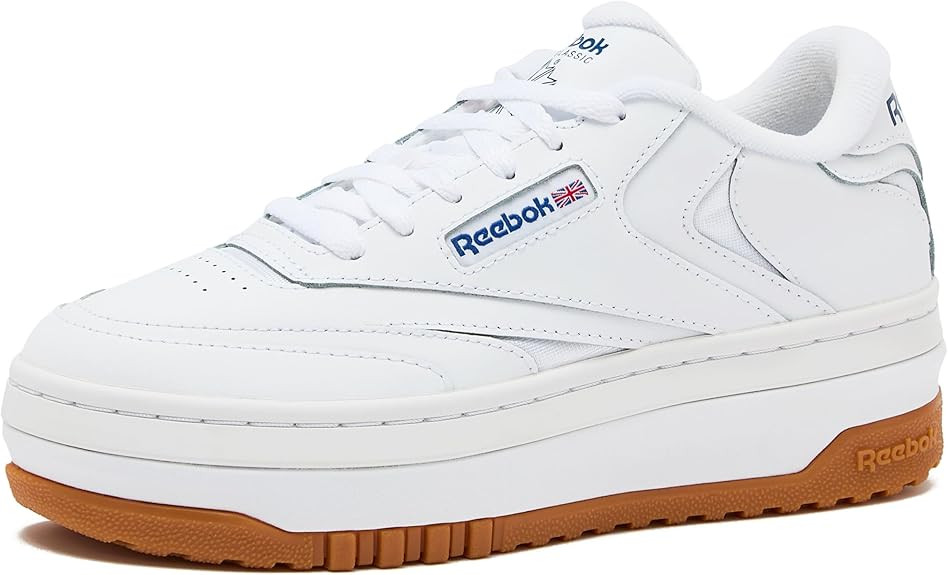 Reebok Club C Extra Platform Sneakers for Women - White Casual Tennis Women's Fashion Sneakers - ... | Amazon (US)