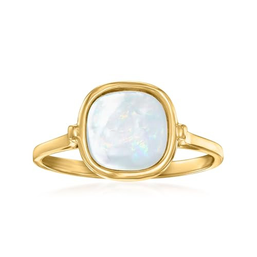 Ross-Simons Italian Mother-Of-Pearl Ring in 14kt Yellow Gold. Size 8 | Amazon (US)