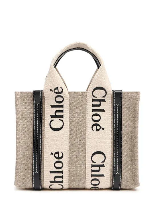 Small Woody canvas top handle bag | Luisaviaroma
