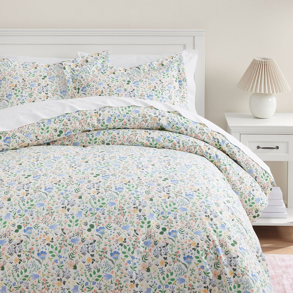 Rifle Paper Co. Bramble Fields Cream Duvet Cover | Pottery Barn Teen