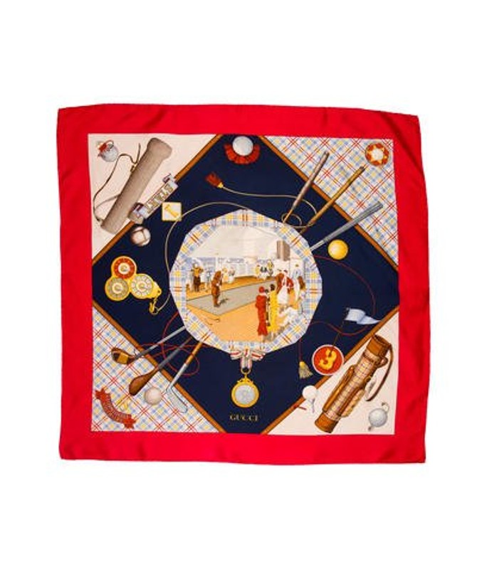 Gucci Silk Printed Scarf Red Gucci Silk Printed Scarf | The RealReal