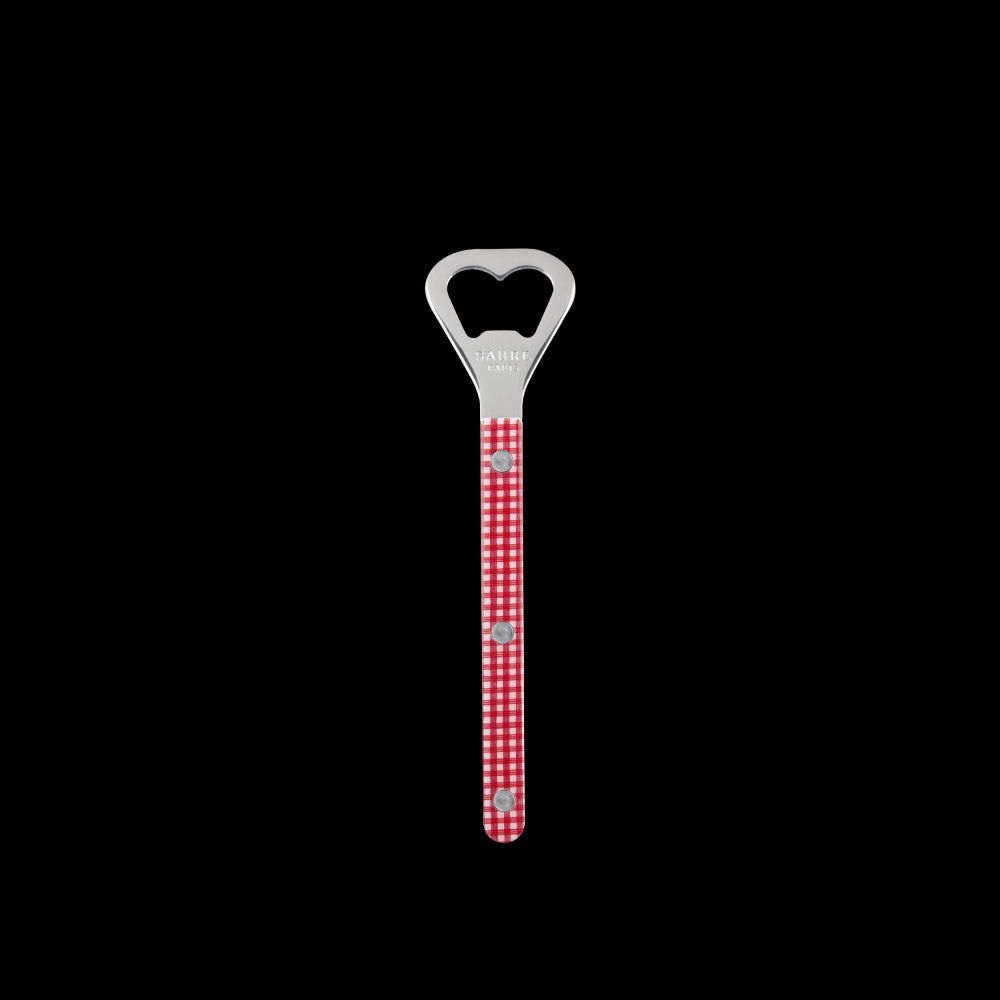Bistrot Bottle Opener in Red Gingham | Over The Moon