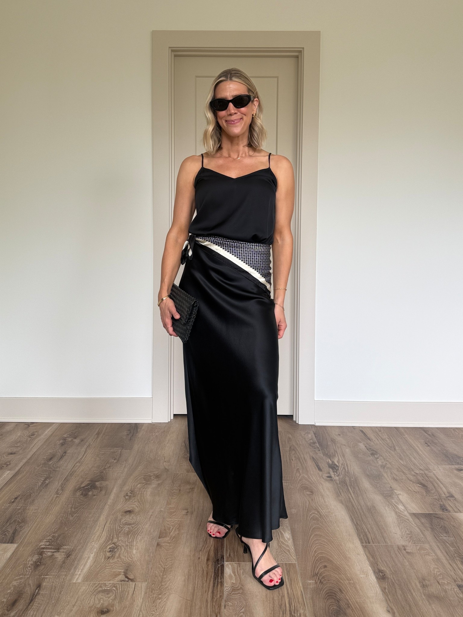 Wearing small silk skirt, small silk tank 

@Quince #quincepartner

#LTKOver40 #LTKootd #LTKgrwm